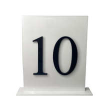Load image into Gallery viewer, White and black table numbers
