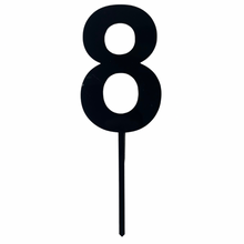 Load image into Gallery viewer, black number cake topper decoration