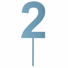 Load image into Gallery viewer, blue number cake topper decoration