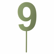 Load image into Gallery viewer, green number cake topper decoration