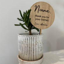 Load image into Gallery viewer, Thank You Plant Sign - Personalised