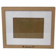 Load image into Gallery viewer, personalised engraved date photo frame