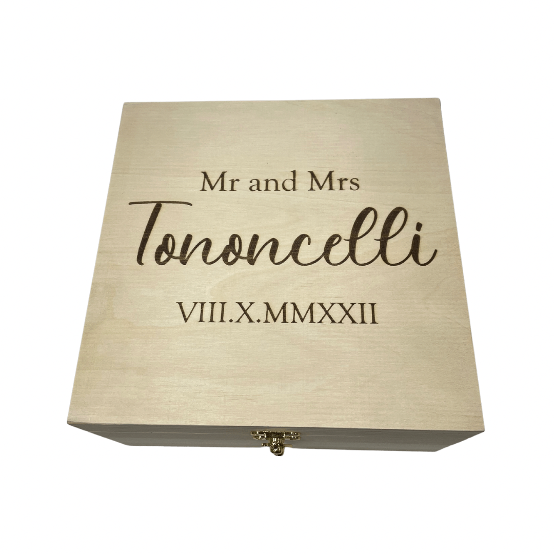 Wooden Wedding Memory Box