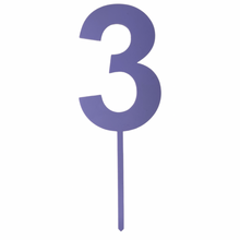 Load image into Gallery viewer, purple number cake topper decoration