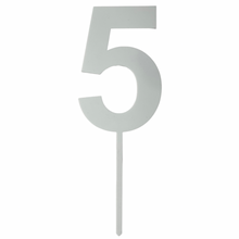 Load image into Gallery viewer, white number cake topper decoration