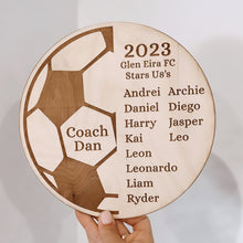 Load image into Gallery viewer, Soccer Coach Personalised Gift Plaque
