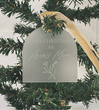 Load image into Gallery viewer, First Christmas As Ornament - Frosted
