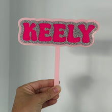 Load image into Gallery viewer, Groovy Name Cake Topper - Personalised
