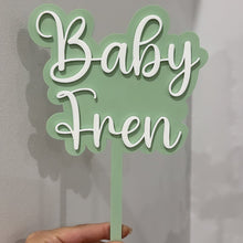 Load image into Gallery viewer, Baby Shower Cake Topper - Personalised
