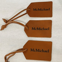 Load image into Gallery viewer, Florence Personalised Leather Luggage Tag
