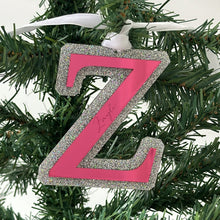 Load image into Gallery viewer, Glitter Letter Christmas Ornament - Personalised
