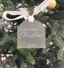 Load image into Gallery viewer, Our First Christmas Ornament - Frosted
