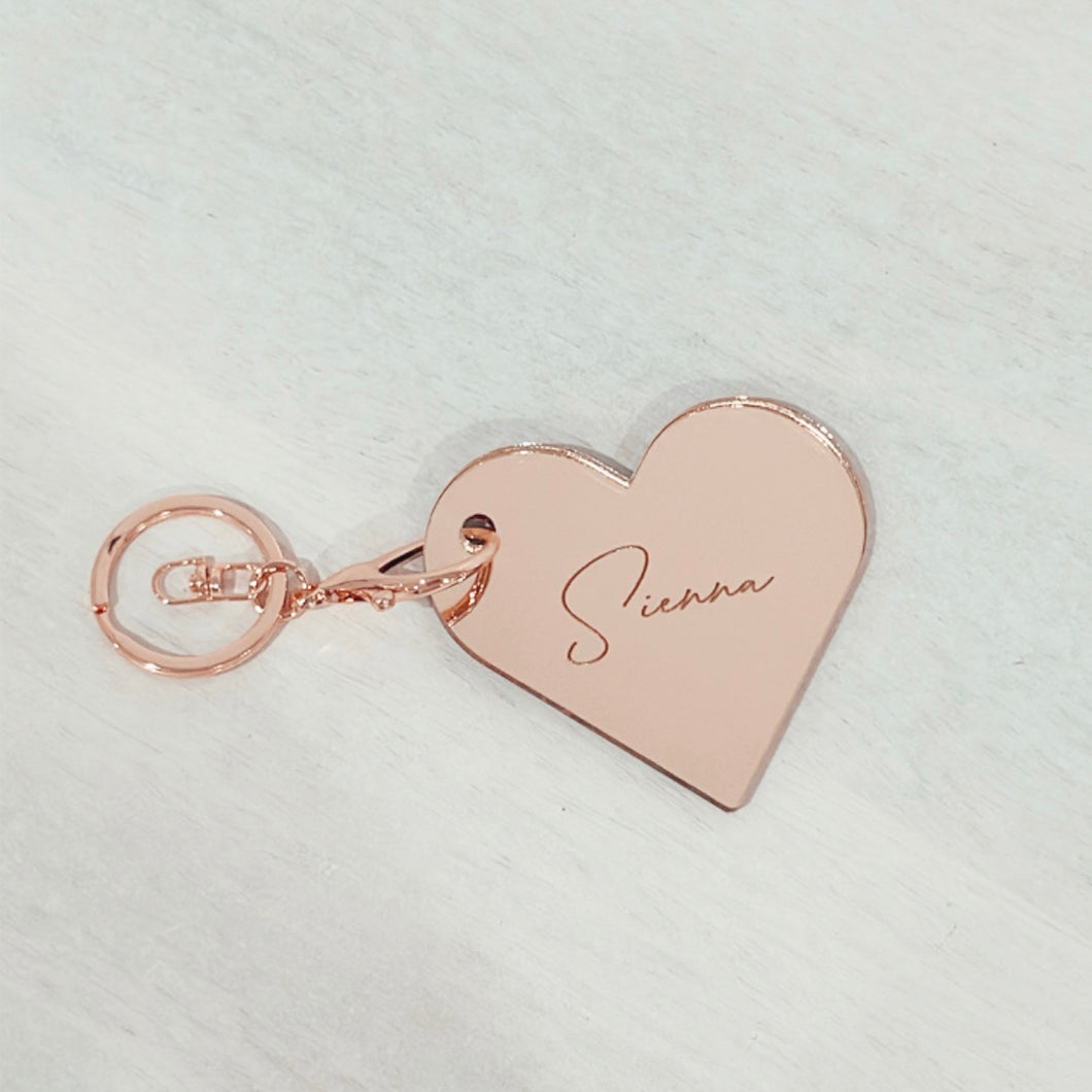 Heart Keyring - Personalised