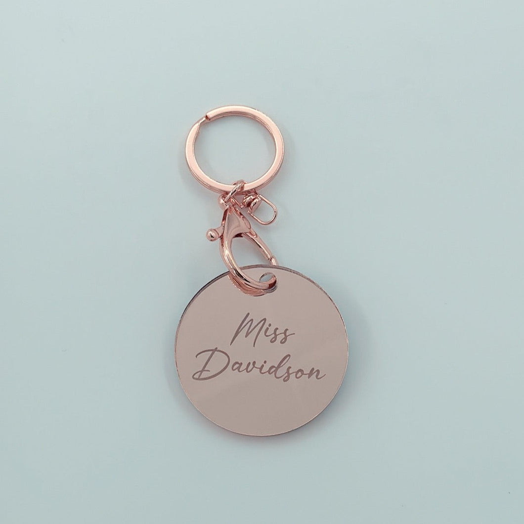 Engraved Custom Keyring