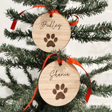 Load image into Gallery viewer, Pet Christmas Tree Ornament - Paw Print
