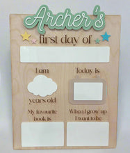 Load image into Gallery viewer, Deluxe First Day Of School Sign
