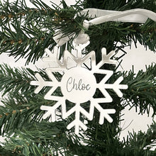 Load image into Gallery viewer, Snowflake Christmas Ornament - Personalised
