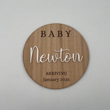 Load image into Gallery viewer, Pregnancy Announcement Sign - Personalised
