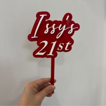 Load image into Gallery viewer, Birthday Cake Topper - Personalised
