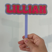 Load image into Gallery viewer, Groovy Name Cake Topper - Personalised
