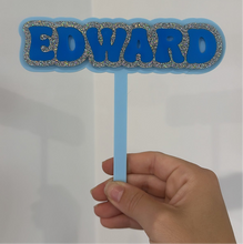 Load image into Gallery viewer, Groovy Name Cake Topper - Personalised
