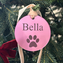 Load image into Gallery viewer, Pet Christmas Tree Ornament - Paw Print Mirrored

