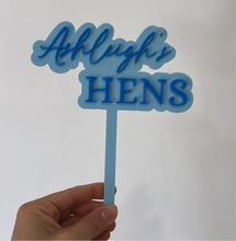 Load image into Gallery viewer, Hens Cake Topper - Personalised

