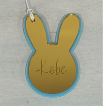 Load image into Gallery viewer, Bunny Name Easter Basket Gift Tag - Personalised
