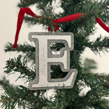 Load image into Gallery viewer, Glitter Letter Christmas Ornament - Personalised
