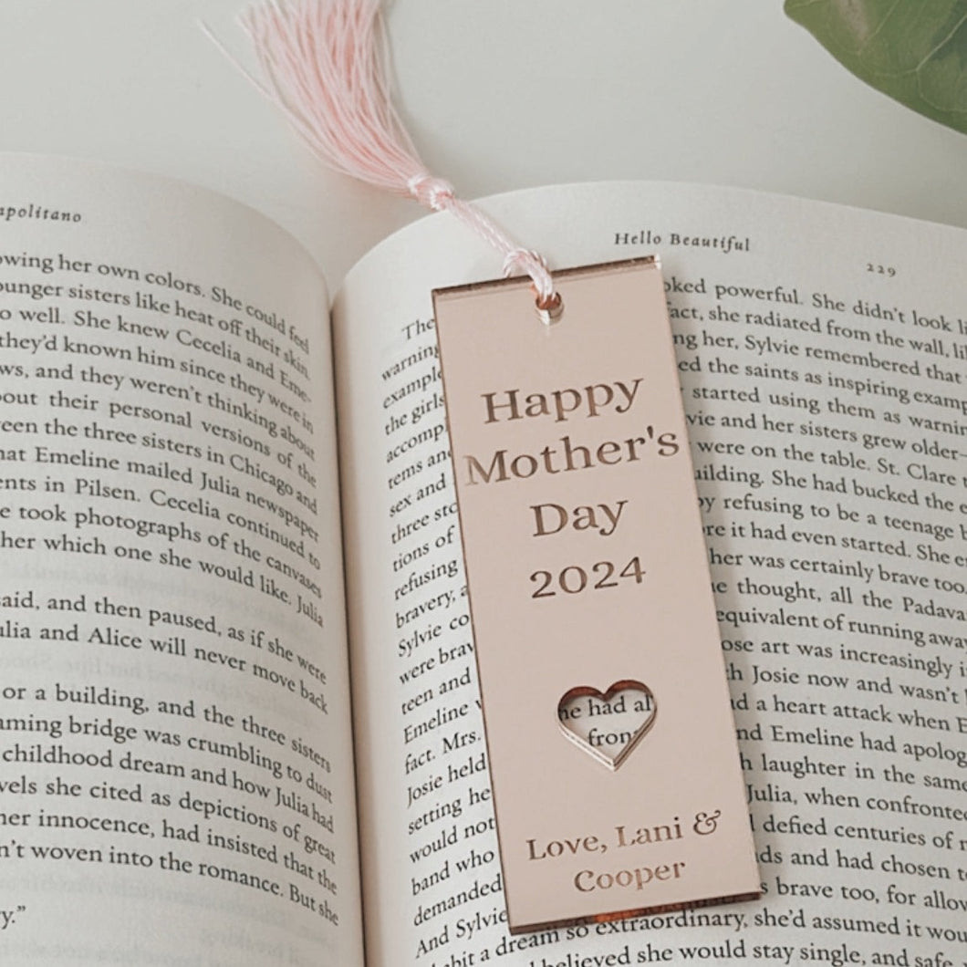 Personalised Mother's Day Bookmark