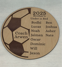 Load image into Gallery viewer, Soccer Coach Personalised Gift Plaque
