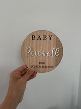 Load image into Gallery viewer, Pregnancy Announcement Sign - Personalised
