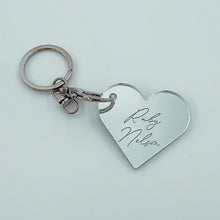 Load image into Gallery viewer, Heart Keyring - Personalised
