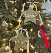 Load image into Gallery viewer, Star Christmas Ornament - Personalised
