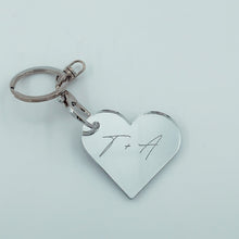 Load image into Gallery viewer, Heart Keyring - Personalised
