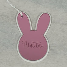 Load image into Gallery viewer, Bunny Name Easter Basket Gift Tag - Personalised
