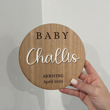 Load image into Gallery viewer, Pregnancy Announcement Sign - Personalised
