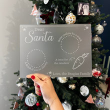 Load image into Gallery viewer, Personalised Acrylic Santa Snack Board
