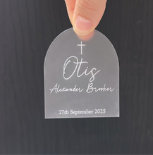 Load image into Gallery viewer, Christening Candle Tag - Personalised
