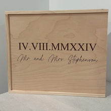 Load image into Gallery viewer, Wedding Keepsake Memory Box - Personalised
