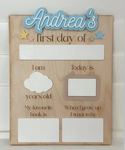 Load image into Gallery viewer, Deluxe First Day Of School Sign
