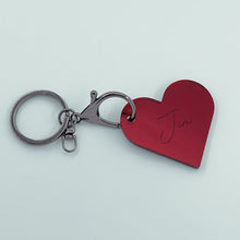 Load image into Gallery viewer, Heart Keyring - Personalised
