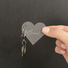 Load image into Gallery viewer, Heart Keyring - Personalised
