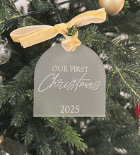 Load image into Gallery viewer, Our First Christmas Ornament - Frosted
