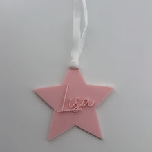 Load image into Gallery viewer, Star Christmas Ornament - Personalised
