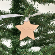 Load image into Gallery viewer, Teacher Star Christmas Ornament - Personalised
