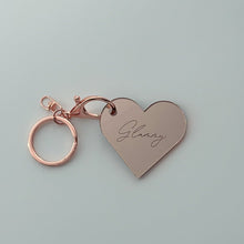 Load image into Gallery viewer, Heart Keyring - Personalised
