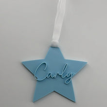 Load image into Gallery viewer, Star Christmas Ornament - Personalised
