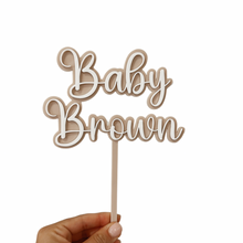 Load image into Gallery viewer, Personalised Baby Shower Cake Topper
