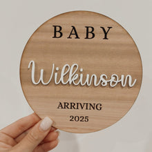 Load image into Gallery viewer, Pregnancy Announcement Sign - Personalised
